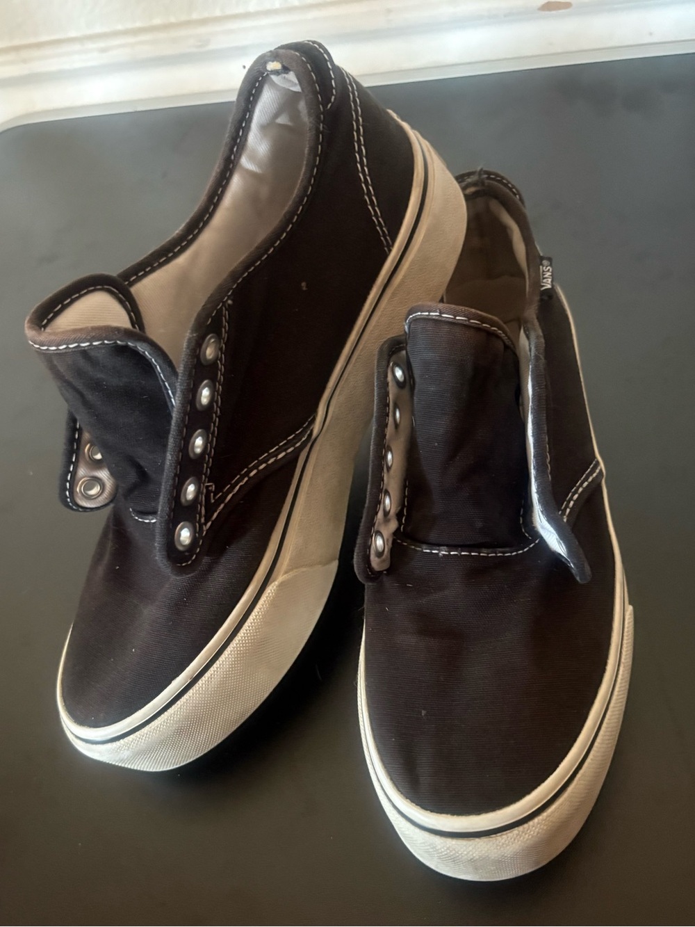 Women’s Platform Black Classic Vans 🌵7